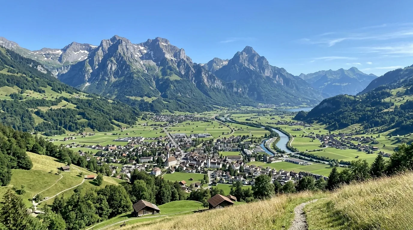 Näfels, Canton Glarus — home of ANAVIA AG in the Swiss Alps
