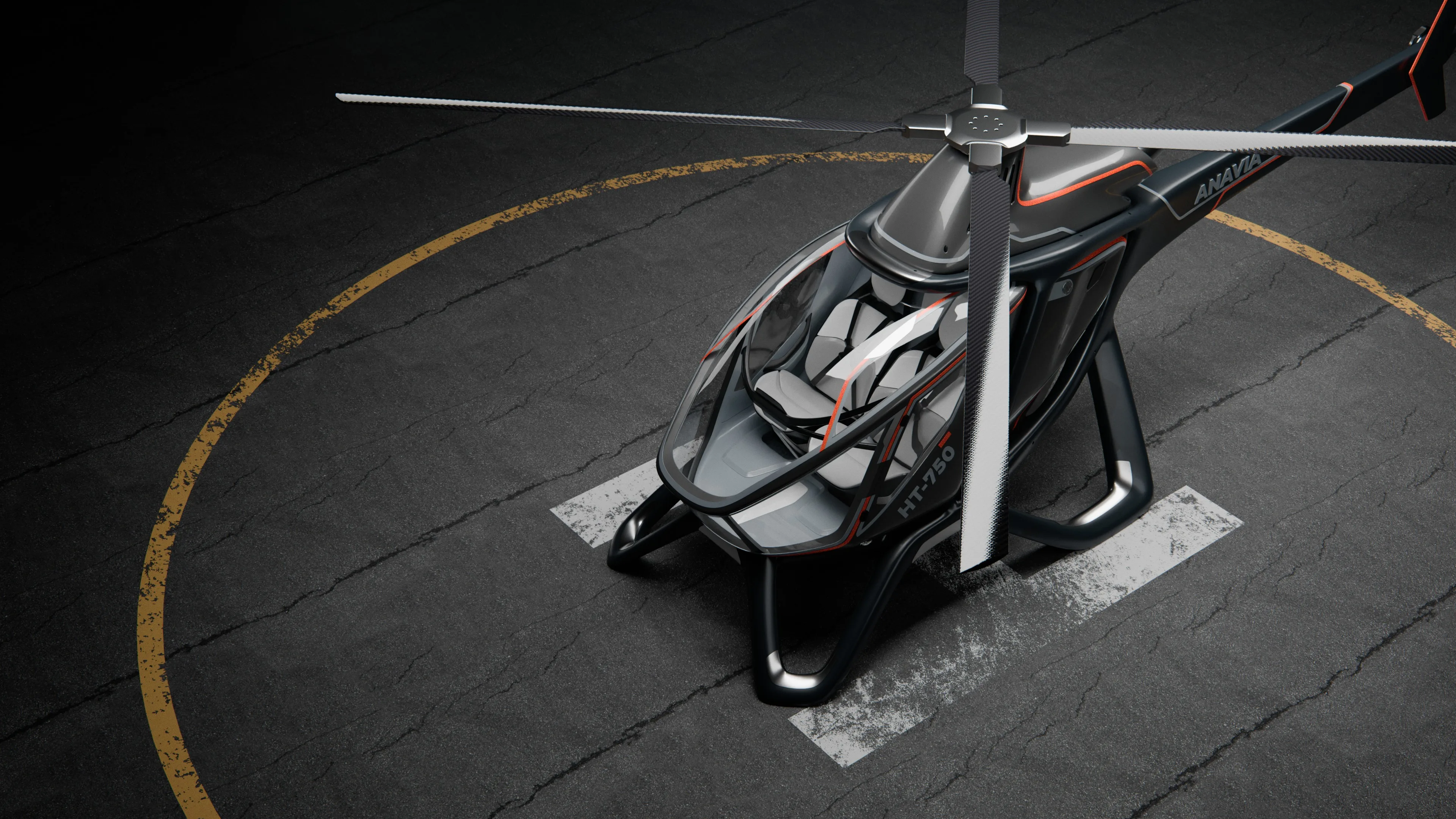 ANAVIA HT-750 heavy-lift unmanned helicopter